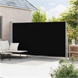vidaXL Side Awning with PU Coating in Black and Grey
