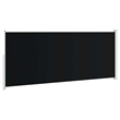 vidaXL Side Awning with PU Coating in Black and Grey