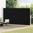 vidaXL Side Awning with PU Coating in Black and Grey
