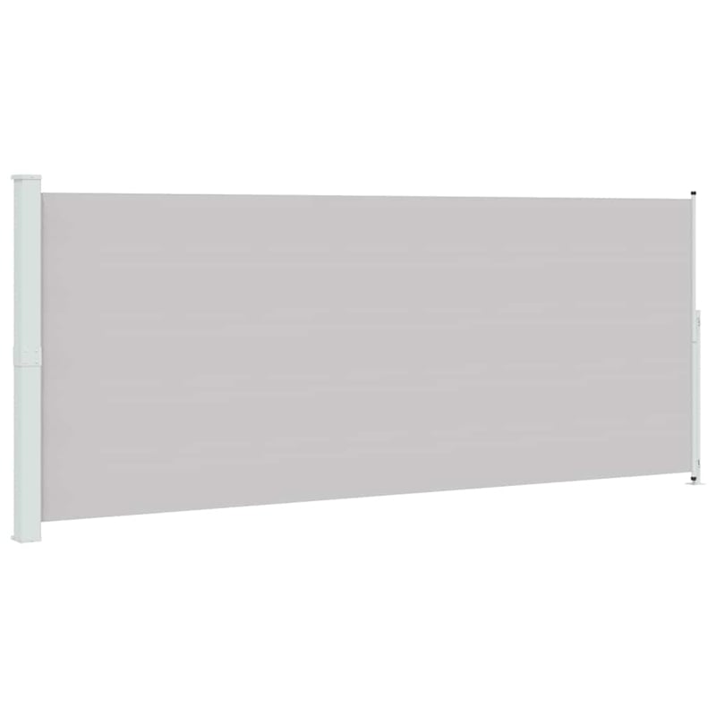 vidaXL Large Retractable Side Awning in Gray