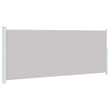 vidaXL Large Retractable Side Awning in Gray
