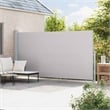 vidaXL Large Retractable Side Awning in Gray