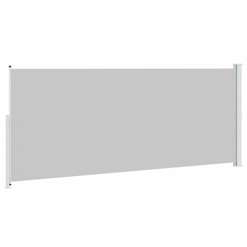 vidaXL Large Retractable Side Awning in Gray