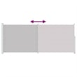 vidaXL Large Retractable Side Awning in Gray