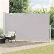 vidaXL Large Retractable Side Awning in Gray