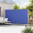 vidaXL Side Awning in Blue and Grey
