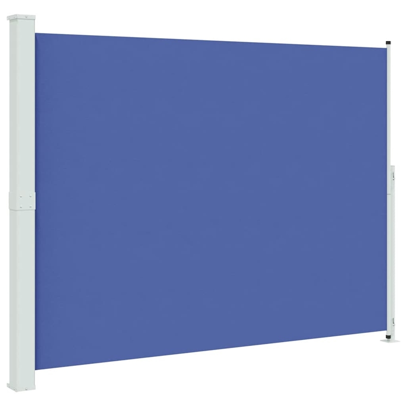 vidaXL Side Awning in Blue and Grey
