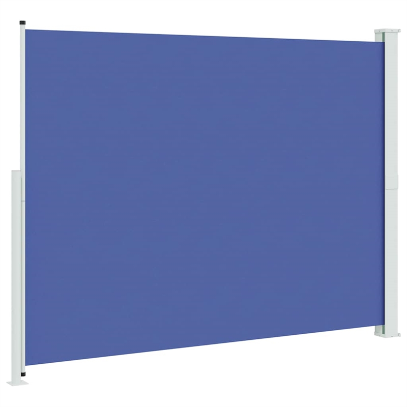 vidaXL Side Awning in Blue and Grey
