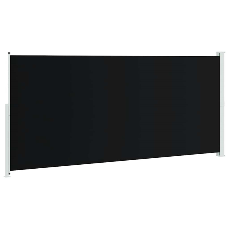 vidaXL Side Awning in Black and Grey