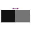 vidaXL Side Awning in Black and Grey