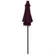 vidaXL Aluminum Garden Parasol in Bordeaux Red and Dark Gray
