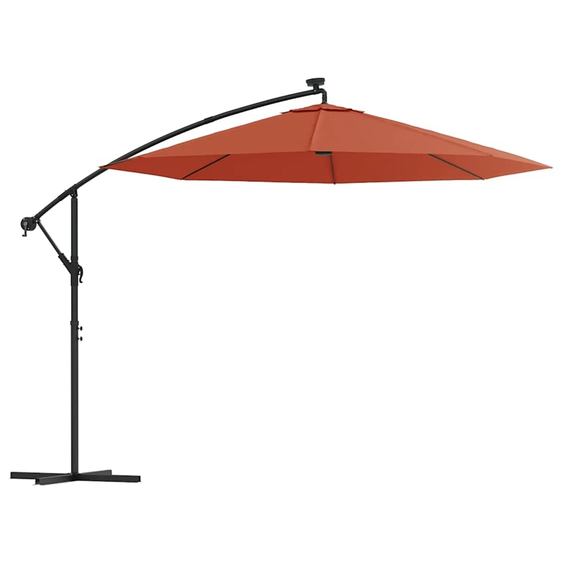 vidaXL Cantilever Garden Parasol in Terracotta