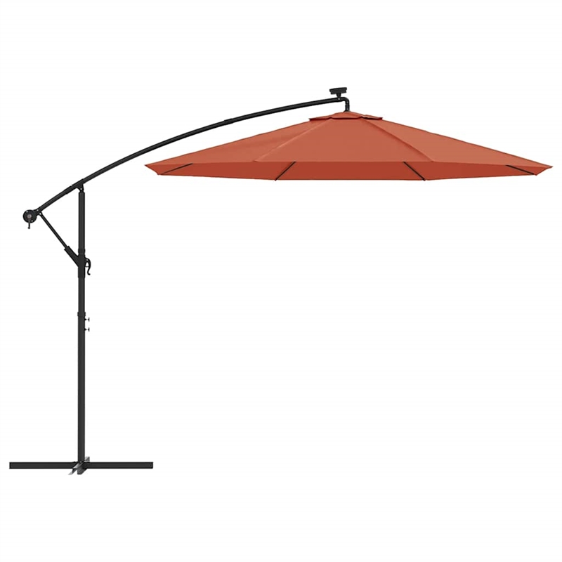 vidaXL Cantilever Garden Parasol in Terracotta