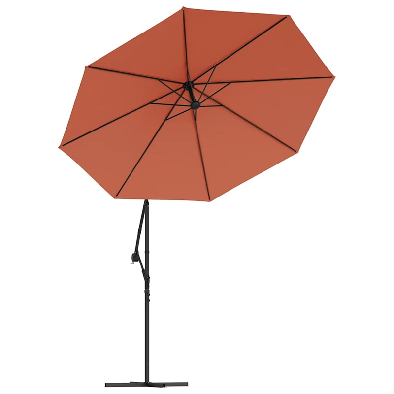 vidaXL Cantilever Garden Parasol in Terracotta