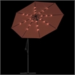 vidaXL Cantilever Garden Parasol in Terracotta