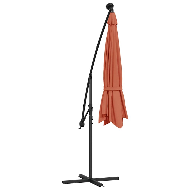 vidaXL Cantilever Garden Parasol in Terracotta