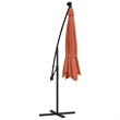 vidaXL Cantilever Garden Parasol in Terracotta