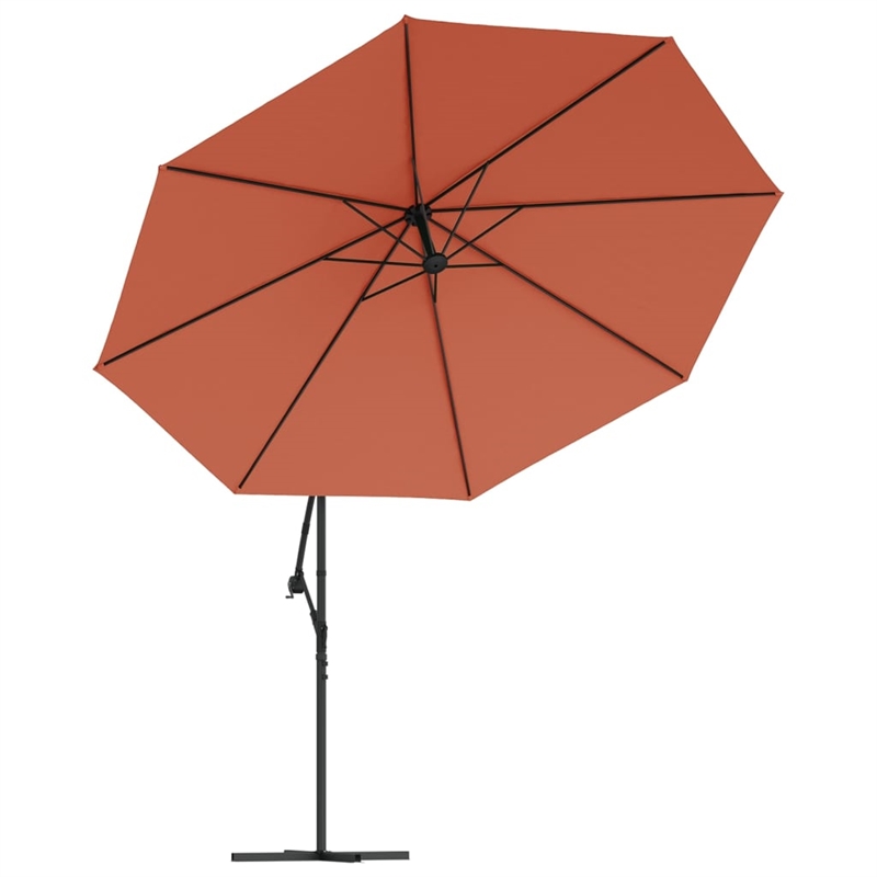 vidaXL Tiltable Cantilever Garden Parasol in Terracotta