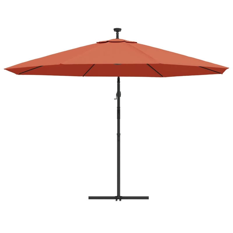 vidaXL Tiltable Cantilever Garden Parasol in Terracotta