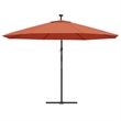 vidaXL Tiltable Cantilever Garden Parasol in Terracotta