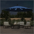 vidaXL Cantilever UV Protective Garden Parasol in Azure Blue