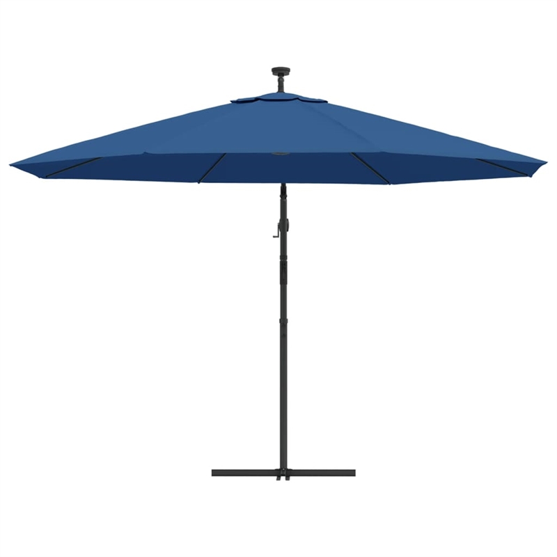 vidaXL Cantilever UV Protective Garden Parasol in Azure Blue