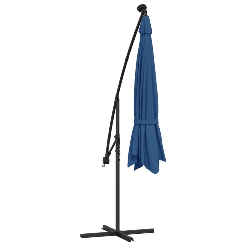 vidaXL Cantilever UV Protective Garden Parasol in Azure Blue