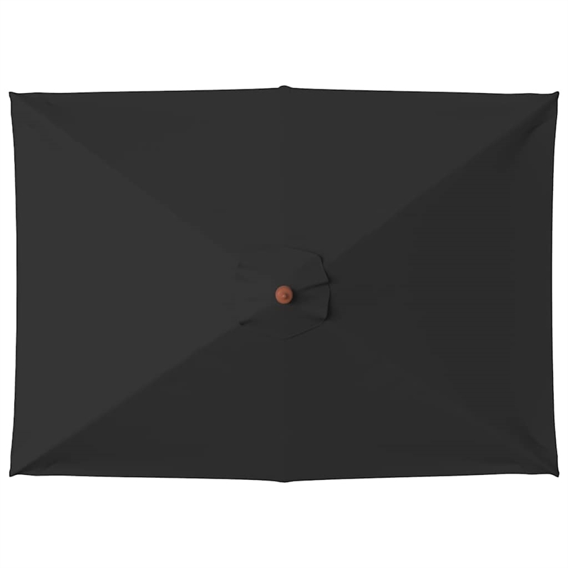 vidaXL Garden Parasol Laminated Bamboo in Black