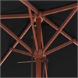 vidaXL Garden Parasol Laminated Bamboo in Black
