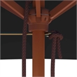 vidaXL Garden Parasol Laminated Bamboo in Black