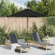 vidaXL Garden Parasol Laminated Bamboo in Black