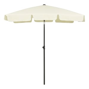 vidaXL Tiltable Beach Parasol in Sand Yellow
