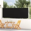 vidaXL Side Awning with Powder-coated Steel in Black