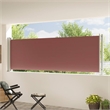 vidaXL Side Awning with Powder-coated Steel and PU coating in Brown