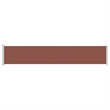 vidaXL Side Awning with Powder-coated Steel and PU coating in Brown