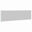 vidaXL Side Awning with Powder-Coated Steel and PU coating in Grey