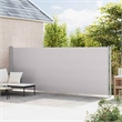vidaXL Side Awning with Powder-Coated Steel and PU coating in Grey
