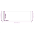 vidaXL Side Awning with Powder-coated Steel and PU Coating in Cream