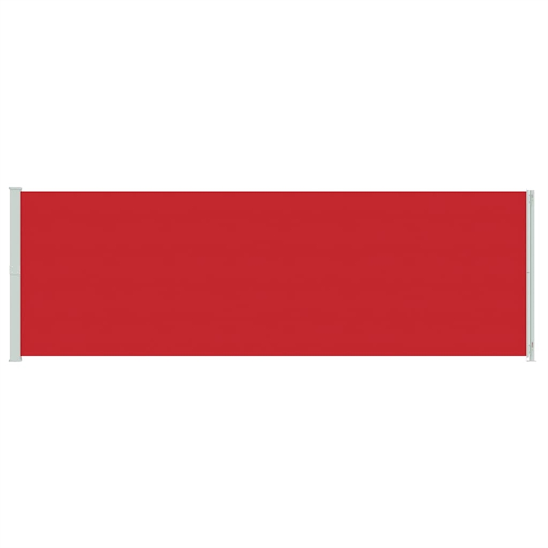 vidaXL Side Awning with Powder-coated Steel and PU Coating in Red