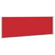vidaXL Side Awning with Powder-coated Steel and PU Coating in Red