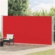 vidaXL Side Awning with Powder-coated Steel and PU Coating in Red