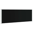 vidaXL Side Awning with Powder-coated Steel and PU coating in Black