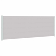 vidaXL Side Awning with Powder-coated Steel and PU Coating in Grey