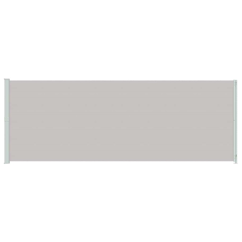 vidaXL Side Awning with Powder-coated Steel and PU Coating in Grey