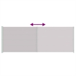 vidaXL Side Awning with Powder-coated Steel and PU Coating in Grey