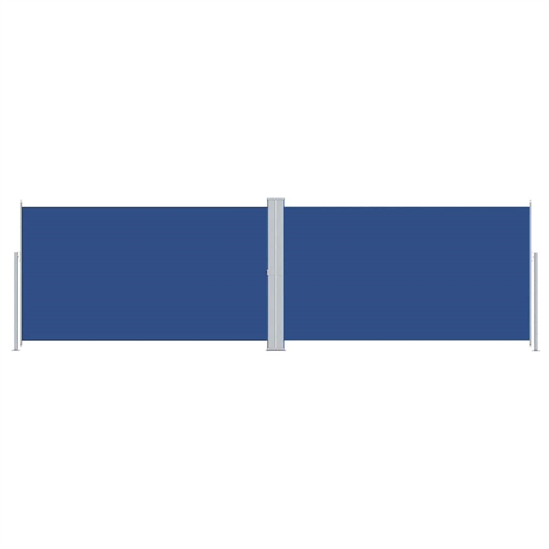 vidaXL Aluminum Side Awning with PU coating in Blue