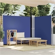 vidaXL Aluminum Side Awning with PU coating in Blue