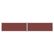 vidaXL Large Retractable Side Awning with PU Coating in Brown