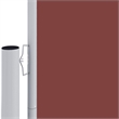 vidaXL Large Retractable Side Awning with PU Coating in Brown