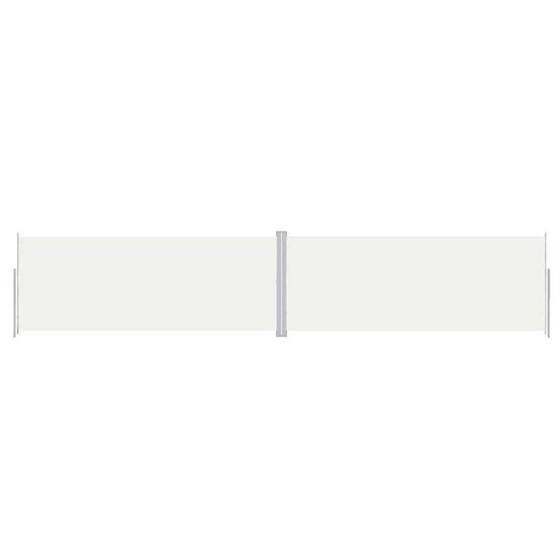 vidaXL 78.7 x 393.7 in Side Awning in Cream